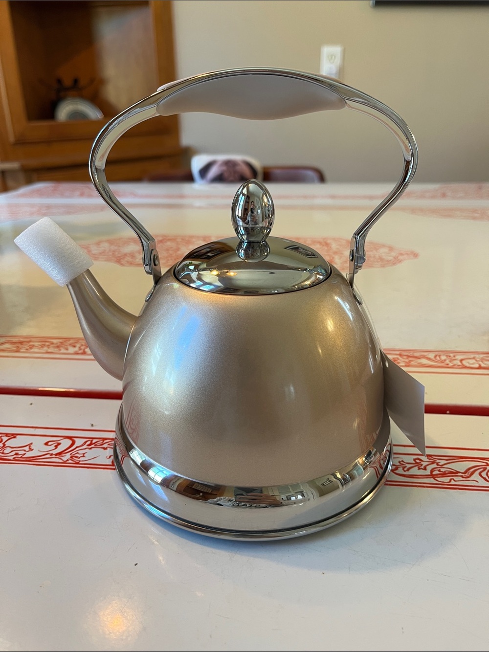 Wolfgang Puck Petite Kettle & Tea Infuser - Stainless Steel - NWT